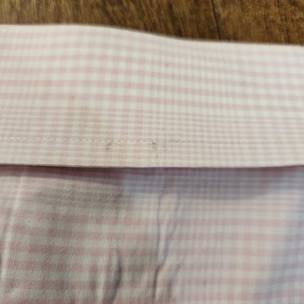 Brooks Brothers Regent Dress Shirt Mens 17.5-36 Pink Checkered Non-Iron Supima - Picture 9 of 9